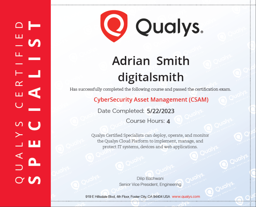 Qualys CSAM